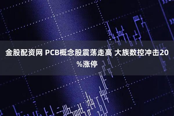 金股配资网 PCB概念股震荡走高 大族数控冲击20%涨停