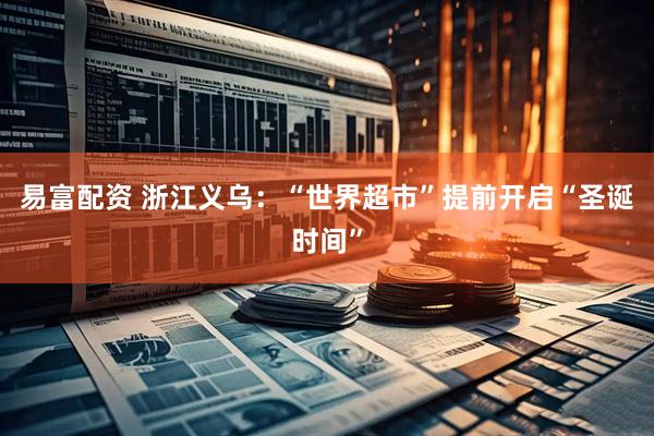 易富配资 浙江义乌：“世界超市”提前开启“圣诞时间”